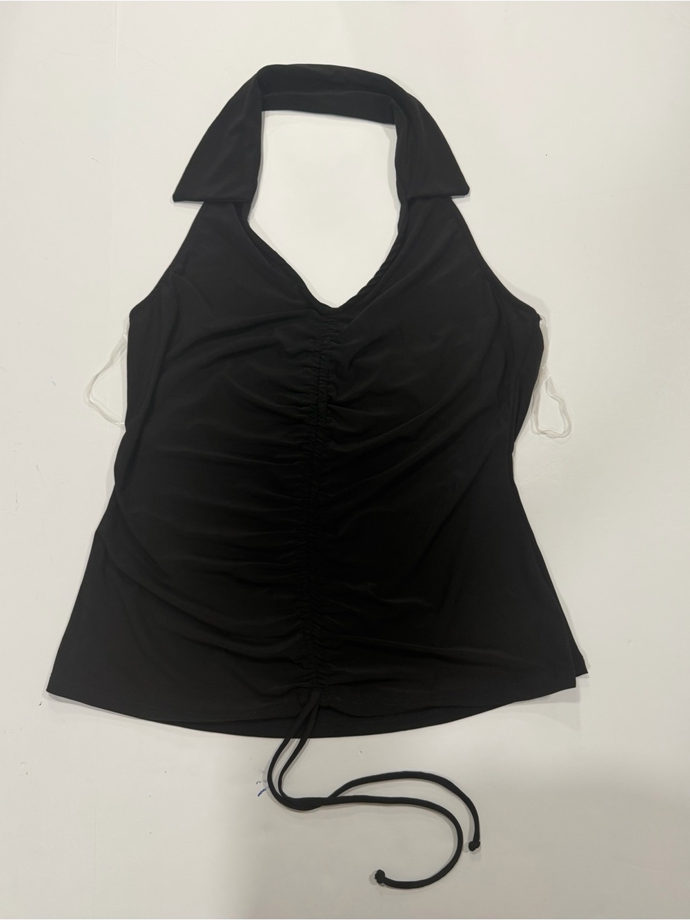 Wrapper Black Halter Tank Top
